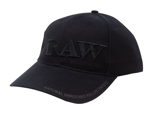 RAW Classic Baseball Cap Black Logo Front